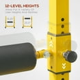 thumbnail image 5 of Soozier Bulgarian Split Squat Stand, Adjustable, 12-Level, Yellow, for Leg Training, 23.1 lb, 5 of 10