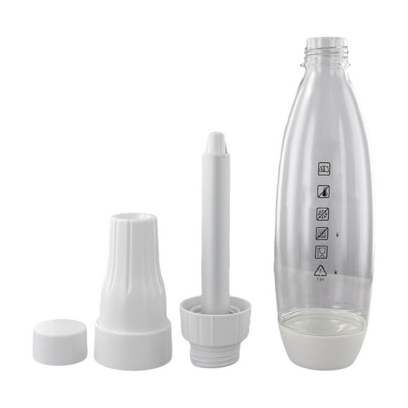 Portable Soda Maker Machine 1000ml DIY Sparkling Water & Juice Carbonator for Home,Picnics & Parties Adjustable Fizz Levels,Safe PET Material,SGS Tested