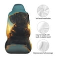 thumbnail image 5 of Sikiie Golden Cloud Winged Dog Car Seat Protector 2 Pack Car Seat Cushion Mat, Car Seat Covers for SUV, Truck, Van, 5 of 7