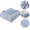 Blue, variant on Summer Quilt Blanket, 78.7 x 59.1in Thin Down Blanket Breathable Cotton Bedding, Skin-friendly Soft Throw for Cool Sleeping