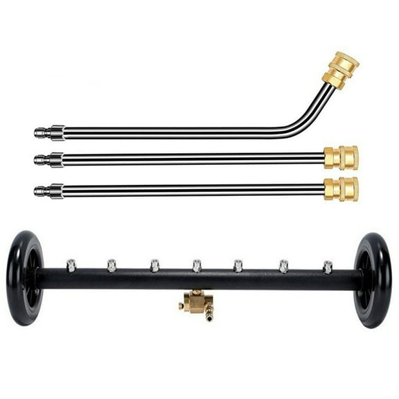 golytefs 22 Inch Pressure Washer 4000 Psi Undercarriage Surface Cleaner (Black Wheel)