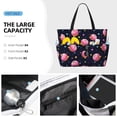 thumbnail image 2 of Wukai Cartoon Donut Planets Print Zipper Bag,large Beach Tote Bag,Waterproof Sandproof Bag,Grocery and Picnic Tote Travel Bag, 2 of 5
