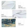 thumbnail image 5 of Wobogo Starry Night Snowman Hand Towel Set of 2 Absorbent for Kitchen and Bathroom With Velcro Hanging Loop 18.2×14in, 5 of 7