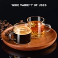 thumbnail image 7 of Baalaka Espresso Cups Set of 2, 4.3oz Glass Expresso Shots Small Coffee Cup with Handle, 7 of 7