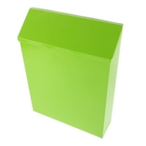 HEMOTON American Country Iron Wall Mailbox with Lock Decorative Wall Mount Mailbox for Office Home and Classroom Secure Suggestion Box for Letters Comments and Small Items