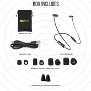 ISOtunes Hearing Protection Earbuds, XTRA 2.0 Wireless Bluetooth Earbuds, Black and Yellow