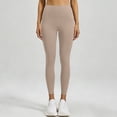 thumbnail image 3 of Yoga Leggings for Women High Waist Solid Color Womens Tights Lightweight Workout Joggers Casual Athletic Running Leggings, 3 of 5