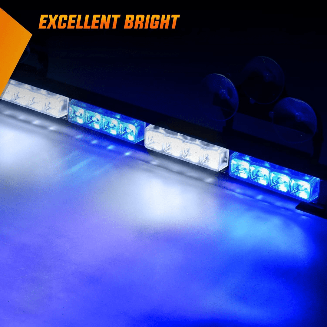 Nilight 35" LED Directional Light Bar, 32 LEDs, 21 Lighting Modes, 12V Vehicle Power Plug, Universal Fit for Trucks and Utility Vehicles