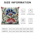 thumbnail image 5 of COMIO Akasia Gobelin Belgian Tapestry Machine Woven Pillow Covers 2-Pieces, 17x17 Inches Woven Cushion Cases for Home Decor with Elegant Design and Comfort (Turkish Tulip Tile), 5 of 5