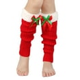 thumbnail image 2 of QLEICOM Leg Warmers,Socks for Women,Women's Christmas Leg Warmers with Fleece Lining for Ankle To Knee Coverage Knit Boot Socks Provide Thermal Insulation As Fashion Footwear Accessories Red, 2 of 7
