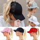 thumbnail image 3 of Female Adjustable Hip Hop Hats Ponytail Baseball Cap Women Snapback Hat Mesh Caps Summer Breathable Mesh Sun Hat For Ladies Black, 3 of 3