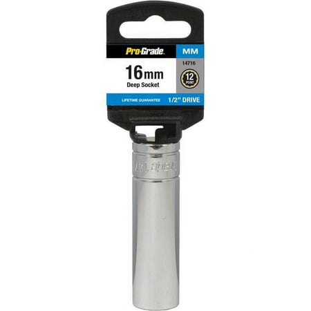 UPC: 0035794147150 | Pro-Grade 14716 0.5 in. Drive x 16 mm 12 Point Deep Socket