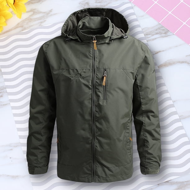Abrigo Abrigo de hombre Senderismo Camping Ropa deportiva Térmica Exterior Outwears Primavera Otoño Chaqueta Kuymtek ejercito verde T 3EG para Hombre