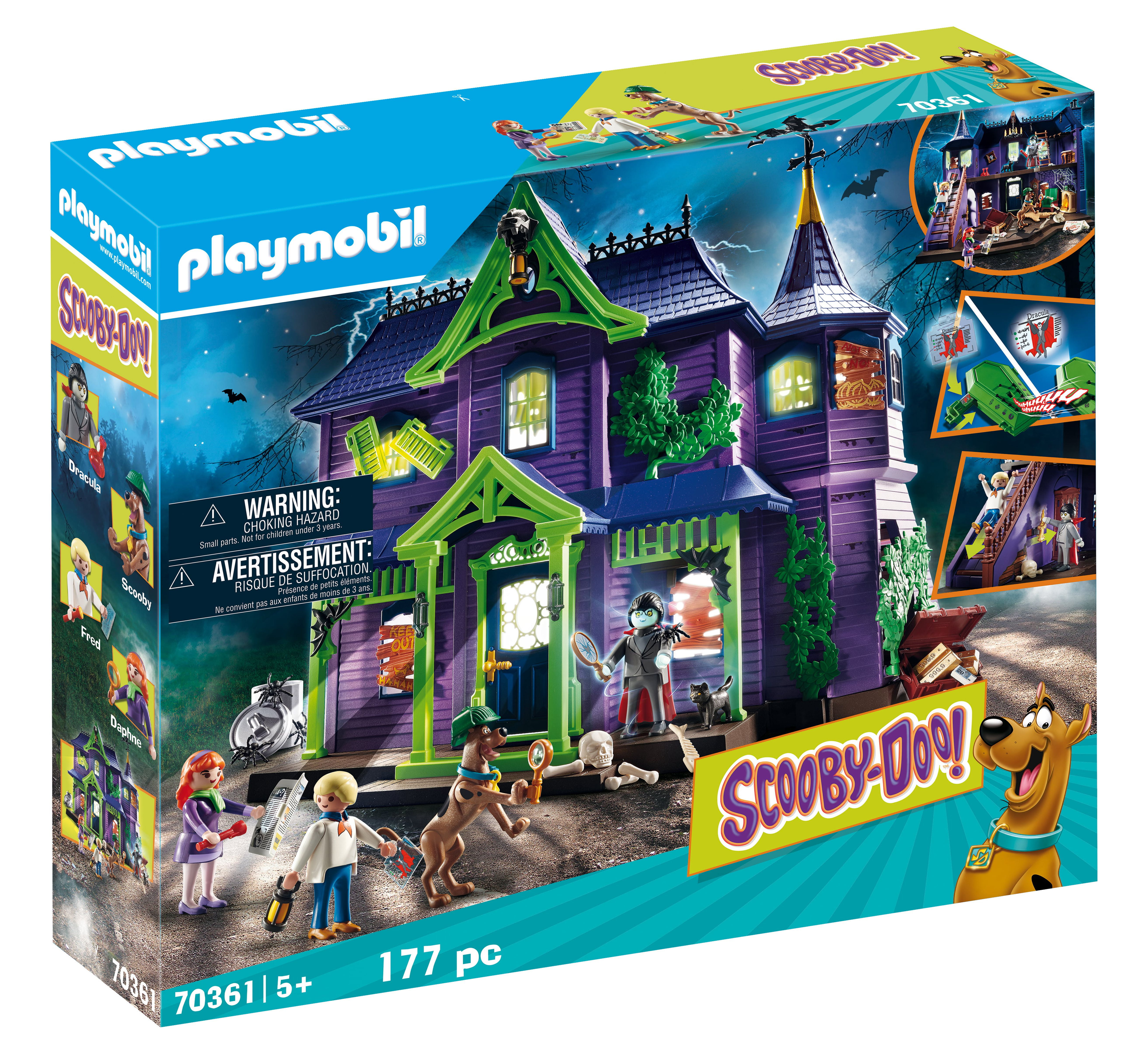 PLAYMOBIL Scooby-Doo! Haunted House Adventure Set with Mystery