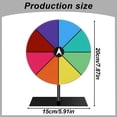 thumbnail image 3 of BESTSKY 2026 New Acrylic Turntable-Prize Wheel with Stand | Editable Rotating | Table Roulette Wheel | Empty Wheel of Fortune for Carnival Holiday Game Props for Party,School,Fair,Festival,Event, 3 of 7