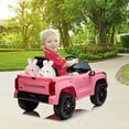 thumbnail image 6 of TROPOW Kids Cars Electric Ride On,12V Ride on Car for Kids,Licensed Toyota Ride on Truck,Battery Powered Electric Car with Remote Control,MP3,LED Lights,Suspension System,Double Doors,Pink, 6 of 8