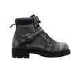 thumbnail image 2 of Bota de encaje con Cremallera Stonewash de 6 para hombre RIDETECS color negro talla 10, 2 of 2