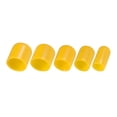 thumbnail image 3 of 50 piezas de tapas de goma redondas 1/4" 3/8" 1/2" 5/8" 3/4" protectores de rosca de vinilo amarillo, 3 of 6