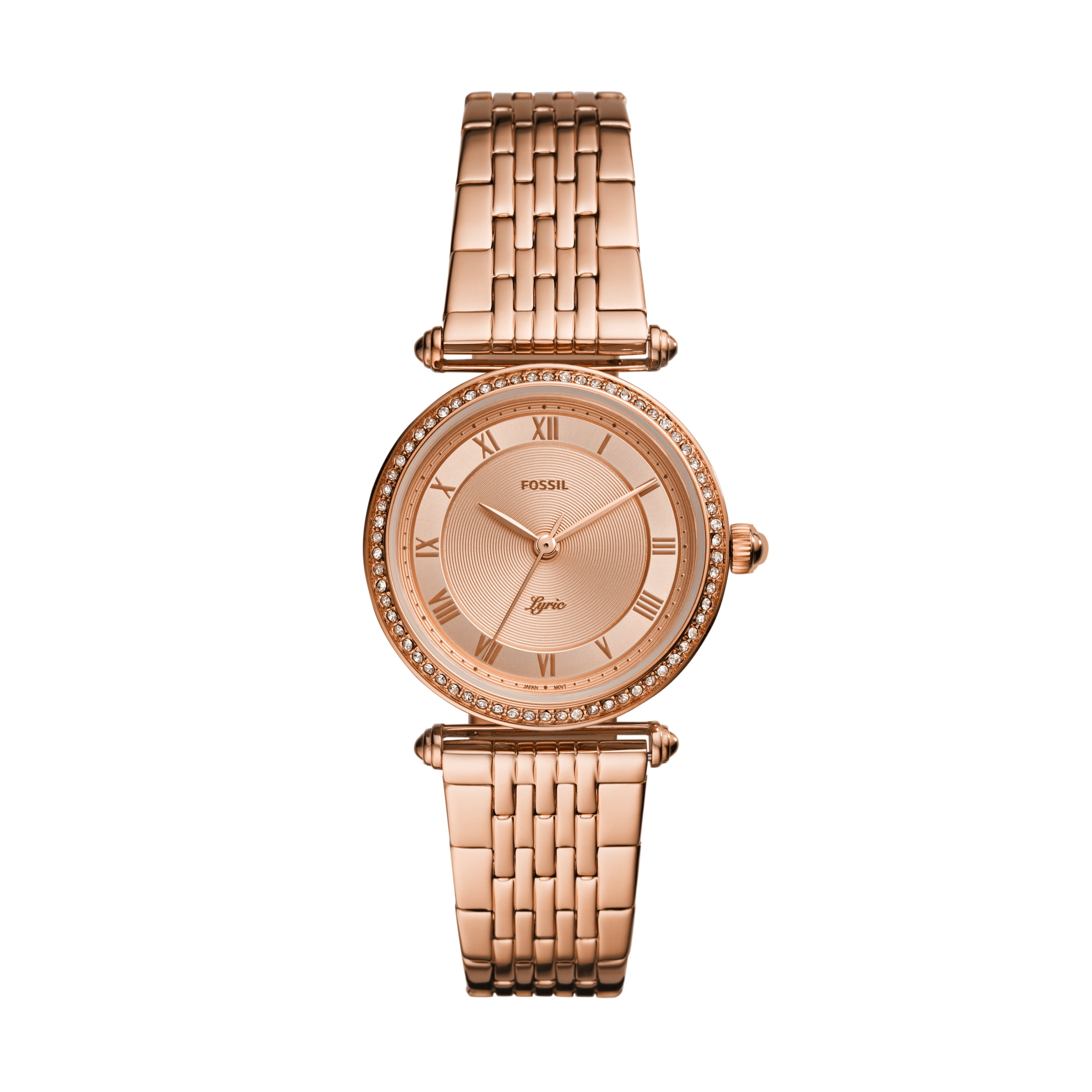Fossil Women's Lyric Three-Hand, Rose 