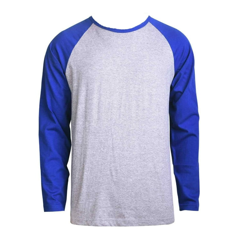 Men's Long Sleeve Crew Neck Baseball Shirt, Casual Dynamic