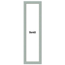 9x40 Frame Blue Teal Distressed Solid Wood Picture Frame | 1.625 Inch Moulding Width | Sonoma Blue