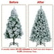 thumbnail image 5 of Árbol de Navidad Yaheetech de 1,4 m con 150 luces blancas cálidas y soporte, 5 of 9