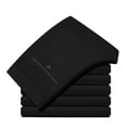 thumbnail image 5 of Men's Dress Pants Flat-Front Business Casual Trouser with Expandable Waistband Casual Suit Slacks Plain Comfort Work Office Business Lounge Trouser Long Black 4Xl, 5 of 5