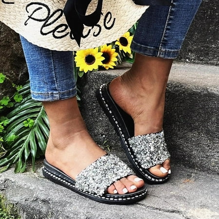 

Women Slippers Ladies Flats Slippers Sandals For Outside Women Summer Shoes Roman Sandals