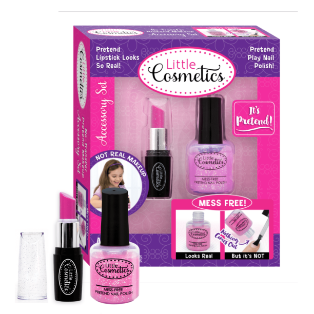 Little Cosmetics Pretend Nail Polish & Lipstick Accessory Set