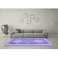 thumbnail image 3 of Ahgly Company Indoor Rectangle Oriental Blue Traditional Area Rugs, 2' x 4', 3 of 4