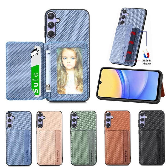 Case For FOXDOCK Samsung Galaxy S25 Stand Function RFID Blocking Magnetic Card Holder Complete Camera Safety