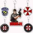 thumbnail image 2 of Horrorible Zombie Game Keychain for Accessories Bag Umbrella Leon Sign Logo Pendant Key Chain Ring Keychains Jewelry Fans Gift, 2 of 5