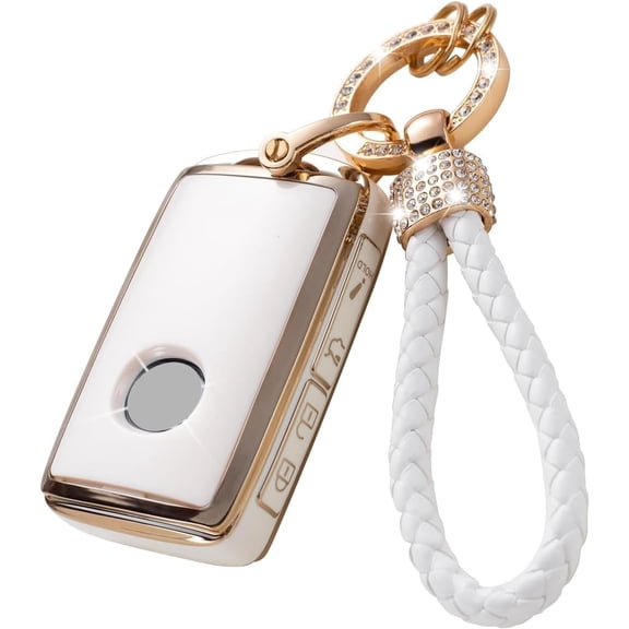 for Mazda Key Fob Cover with keychain, TPU Key Case 2019-2022 Mazd 3, 3 Hatchback, 2020-2022 CX-5, CX-30, CX-10,1