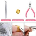 thumbnail image 4 of 125 Pieces Earring Hooks Jewelry Making Supplies Ear Wire 1128Pcs Earring Making, 4 of 6