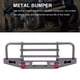 thumbnail image 5 of Parachoques de luz redonda de 2LED Combo Metal RC Bumper Guard para TRX-4 4WD AXIAL SCX10-1, 5 of 8