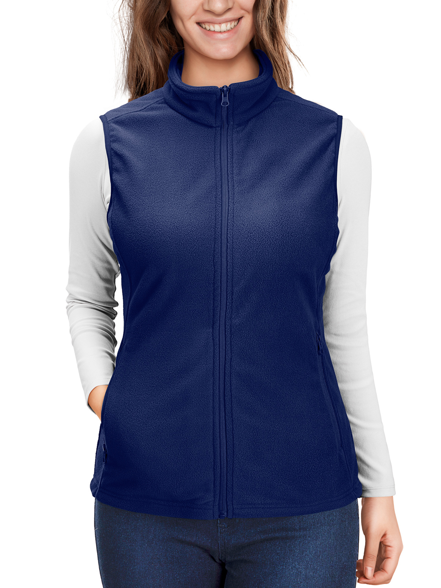 33,000ft Women's Fleece Vest, Lightweight Warm Polar Soft Vests