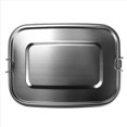 thumbnail image 4 of 3X Contenedor de Almuerzo Caja de Comida Acero Inoxidable, Fiambrera 3 Compartimentos para Sándwich Y Dos, Contenedor Alimento 1400Ml para Niños Adultos, Apto para Lavavajillas, 4 of 10