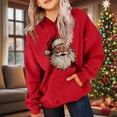 thumbnail image 1 of Sudadera con capucha para niños, camiseta de manga larga con estampado navideño, adecuada para niños y niñas, sudadera con capucha para niñas, parte superior de poliéster., 1 of 6