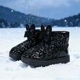 thumbnail image 6 of CAIVO Cozy Kids Boots Winter Insulated Boots With Cute Bow Embellishment Toddler Kids Fashionable Solid Color Child Shoes, 6 of 6