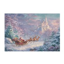 Rectangle Bath Rugs Plush Bathroom Carpet Mat Non Slip Bathroom Mats Santa Claus in Sleigh