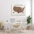 thumbnail image 2 of Stupell Industries Start Exploring National Parks Map United States Town & City Painting Gallery Wrapped Canvas Print Wall Art, 36 x 48, 2 of 6