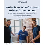 Windmill 6,000 BTU Window Air Conditioner - Lite Series - Quiet & Smart, Cools up to 250 Sq. Ft. - App/Wi-Fi, Remote Control, Voice