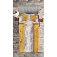 thumbnail image 3 of Ambesonne Letter T Quilted Bedspread Set 2 Pcs, Written Language Sign, Twin Size, Coral White Yellow, 3 of 3