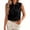 Black-15, variant on Bow Tie Neck Tops for Women Sleeveless Silk Satin Blouses Dressy Casual Loose Fit Tops Spring Summer Dress Shirts