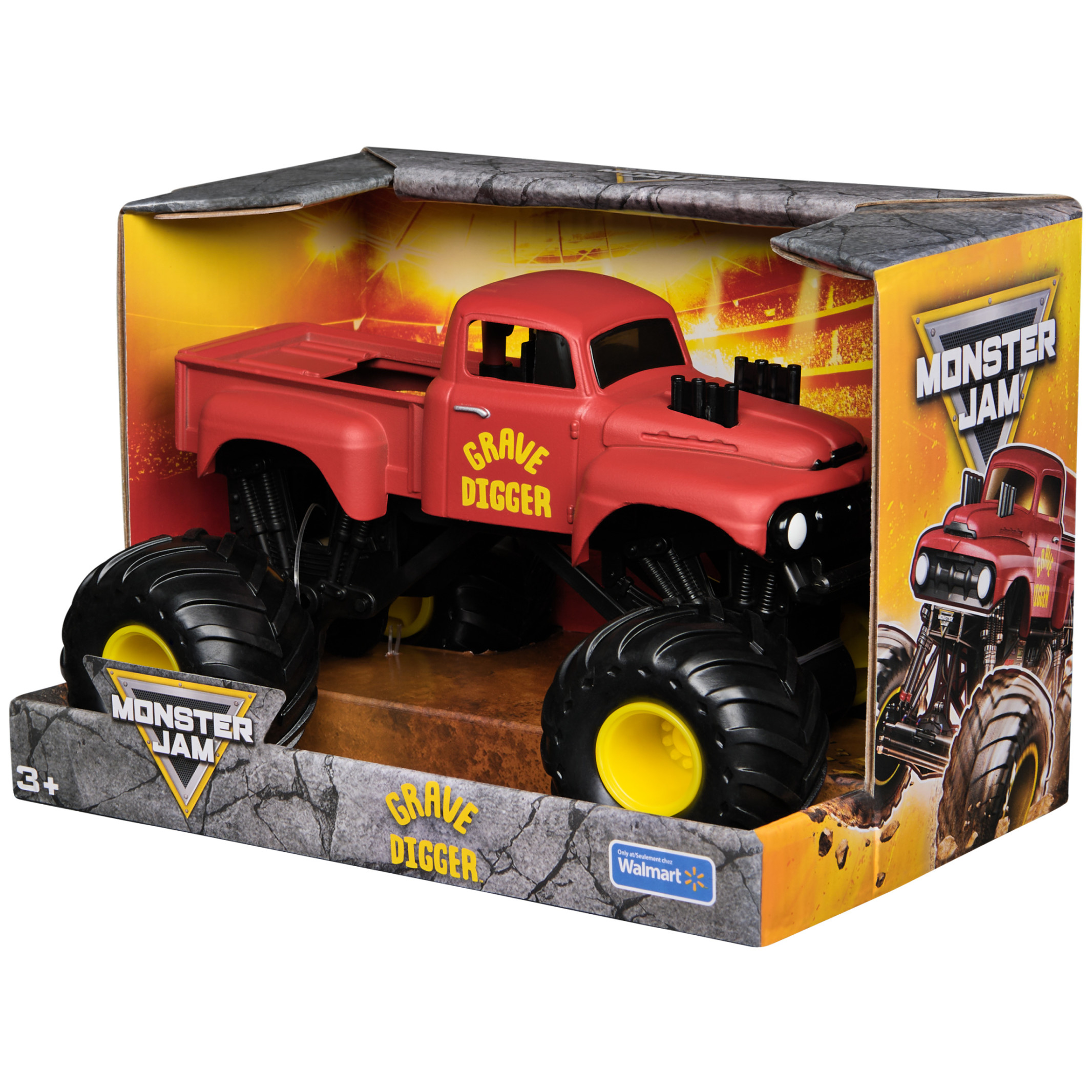 Monster Jam Grave Digger Die-Cast Monster Truck, 1:24 Scale photo 3