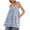 Blue, variant on Summer Tank Tops For Women Square Neck Striped Sleeveless Tunic Smocked Spaghetti Strap Camisole Tops Pockets Casual Color Block Ruffle Hem Peplum Tops