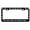 Black/Silver, variant on The Best Days are Beach Days Style Metal License Plate Frame Personalized/Car Accessories Car Tag Holder Cover (Chrome/Red)