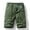 Military Green, variant on LYMAYTER Cargo Shorts for Men Lightweight Summer Hiking Shorts Breathable Elastic Waist Work Shorts 28-38