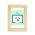 thumbnail image 1 of Saplings Surprised Small TV Face Original Desktop Display Photo Frame Picture Art Painting 5x7 inch, 1 of 3