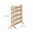 thumbnail image 7 of Thread Spool Rack Bobbin Holder Stand Storage for Spools of Braid Organizer Hair Wooden,Wooden Thread Spool Rack, Bobbin Storage Stand Holder for Spools of Braid & Hair, Thread Organizer Rack,Beige,, 7 of 7